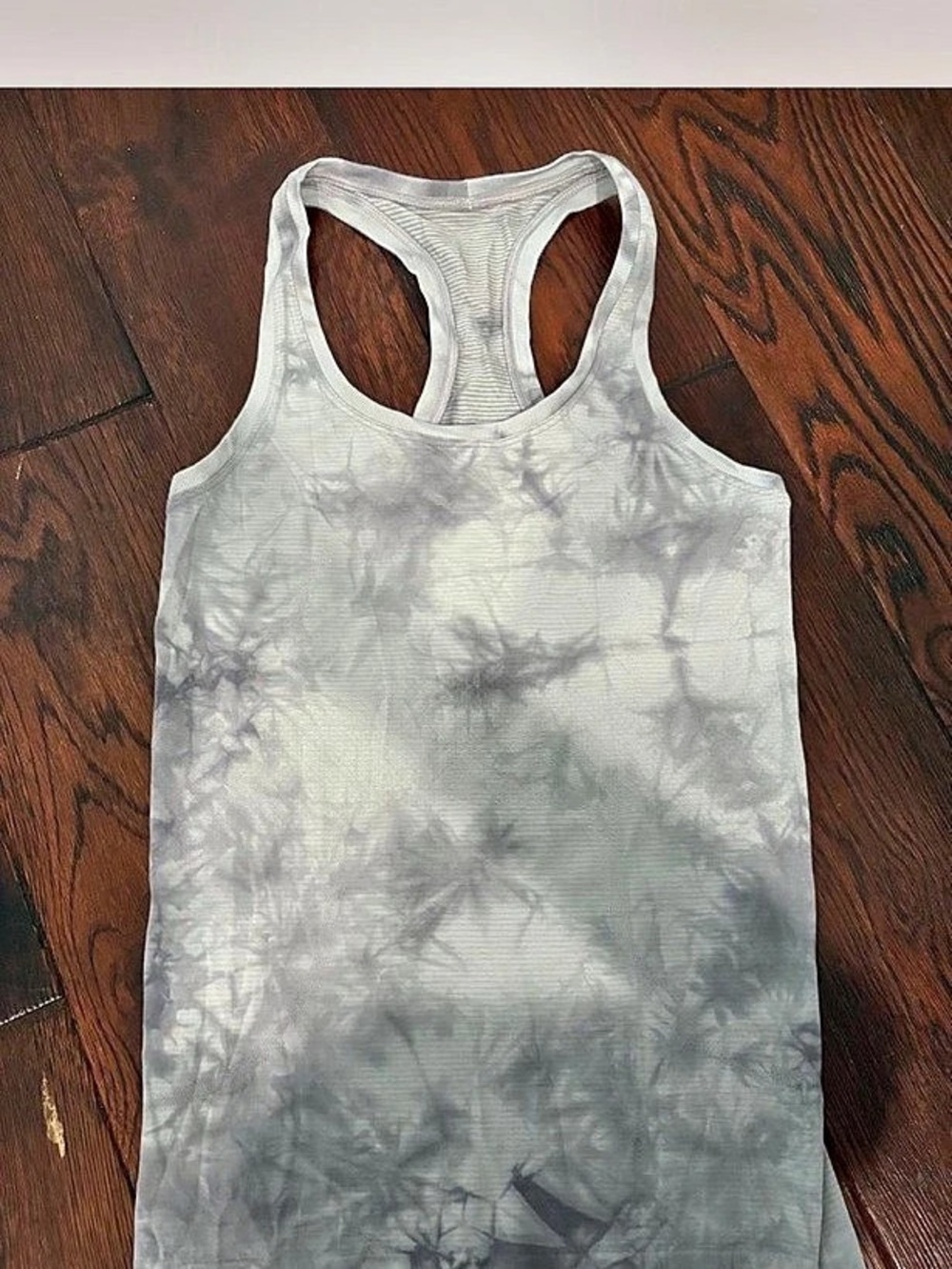 Lululemon Tie-Dye Racerback Tank Top in Gray